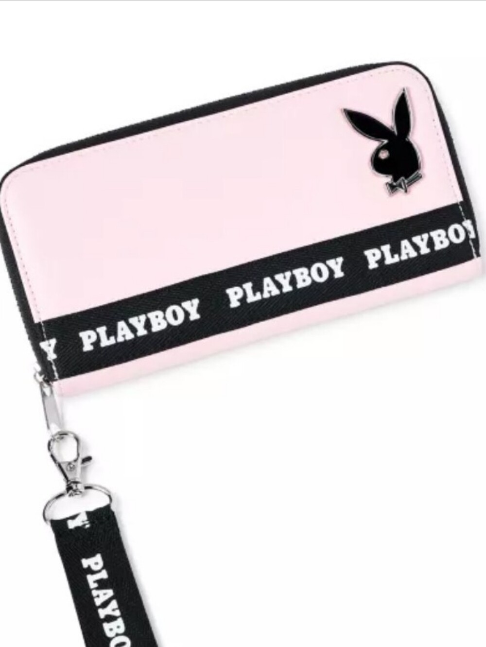 PLAYBOY Playboy Taping Zip Wallet- Pink/Black